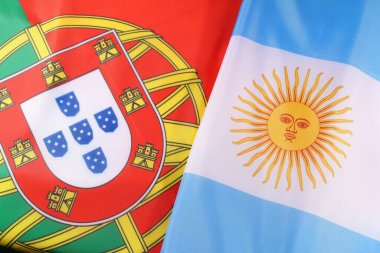 Yan tarafında Brezilya bayrakları ve Brezilya bayrakları var. 3 d