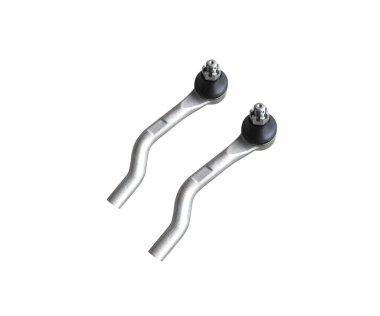 Tie Rod End veya Outer Tie Rod End beyaz arkaplanda izole edildi. Otomotiv parçaları