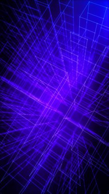 Abstract technology purple background. Grip connection dots for data web, Build virtual reality concept. Vertical