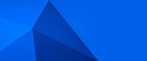 带三角形的抽象蓝色背景 3D渲染 — 图库照片