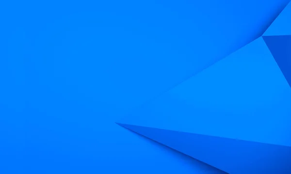 Blue Abstract Background Triangle Middle Rendering — Stock Photo, Image