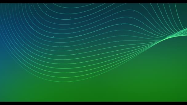 Абстрактные Линии Нейронных Сетей Градиентном Фоне Подключение Большая Концепция Данных — стоковое видео