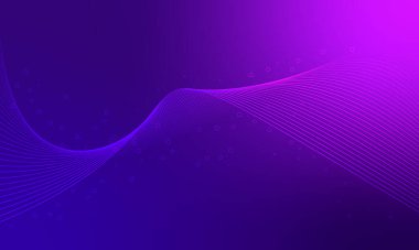 Akıcı ya da oyuncu için soyut parlak dalga mor arkaplanı. Vektör illüstrasyonu.