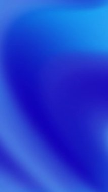 Holografik mavi dalgalar dinamik olarak akıyor, düz, soyut görsel dokular, gradyan ışık ve bulanık hareket efekti, dikey