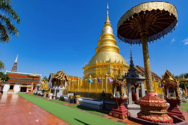 Wat Phra That Hariphunchai temple in lamphun province, a popular tourist destination in northern of Thailand