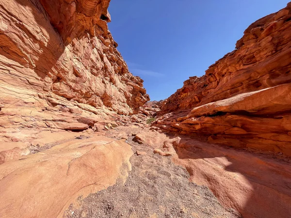 Vue Canyon Red Salam Dans Désert Sinaï Égypte — Photo
