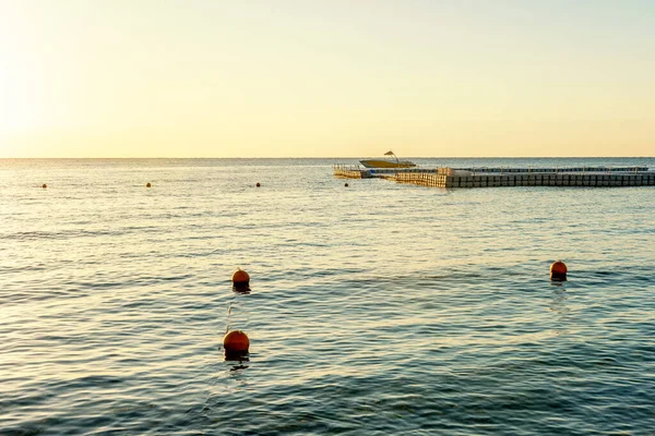 stock image View of calm beautiful sea during sunset. Holiday vacation and travel concept. 