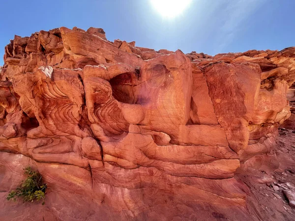 Colored Canyon Red Rocks Egypt Desert Sinai Peninsula Nuweiba Dahab — Stock Photo, Image