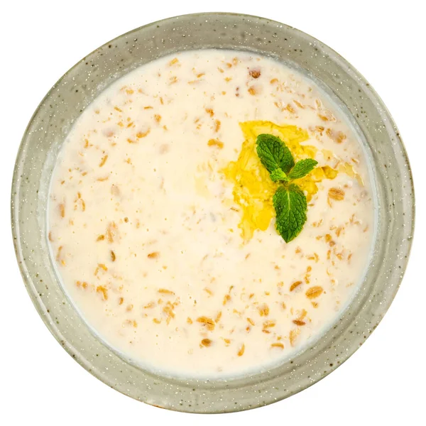 ชามอาหารเช าโจ โดดเด ยวบนพ นหล ขาว — ภาพถ่ายสต็อก