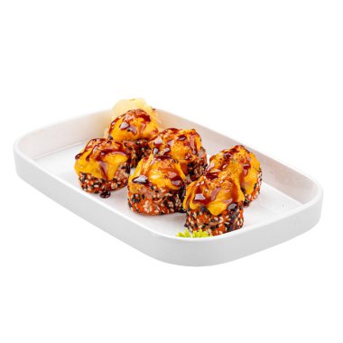 Çedar peyniri ve susamlı suşi börekleri.