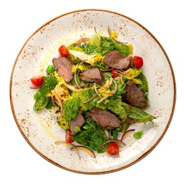 Sebzeli gurme biftek salatası.