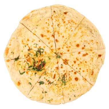 İzole edilmiş Kafkas yassı ekmek otlu khychin