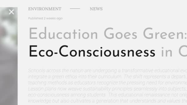 Terme Eco Conscience Mis Évidence Sur Fake Titres Des Publications — Video