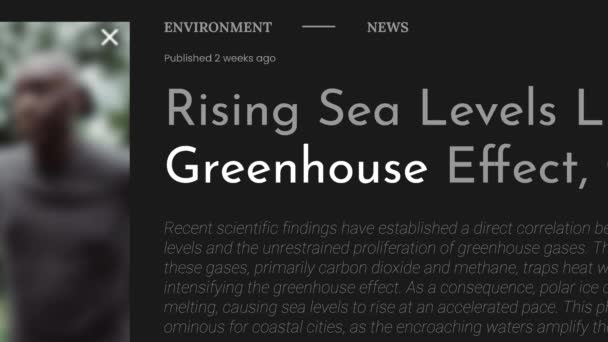Όρος Greenhouse Τονίζεται Στα Πρωτοσέλιδα Των Εφημερίδων Του Fake Τίτλοι — Αρχείο Βίντεο