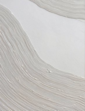 Tabloda Estetik Bej Alçı Sanat