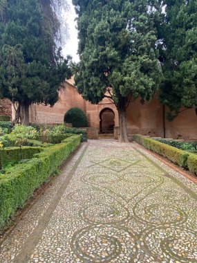 the view in the old town of the city of Granada, Spain