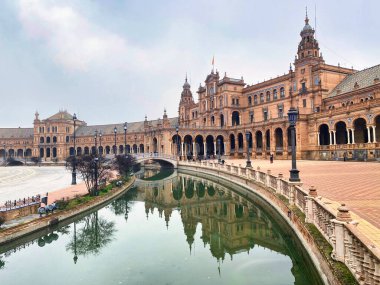 seville-spain-plaza de espana in sevilla-andalusia, castilla leon, spain