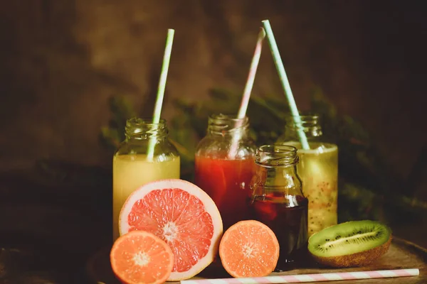 Cocktail Med Färsk Citrus Och Grapefrukt — Stockfoto