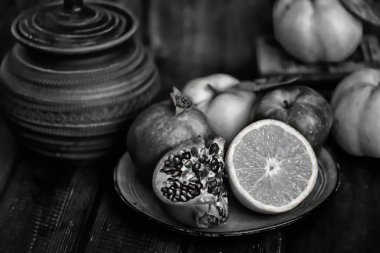 taze meyve ile natürmort