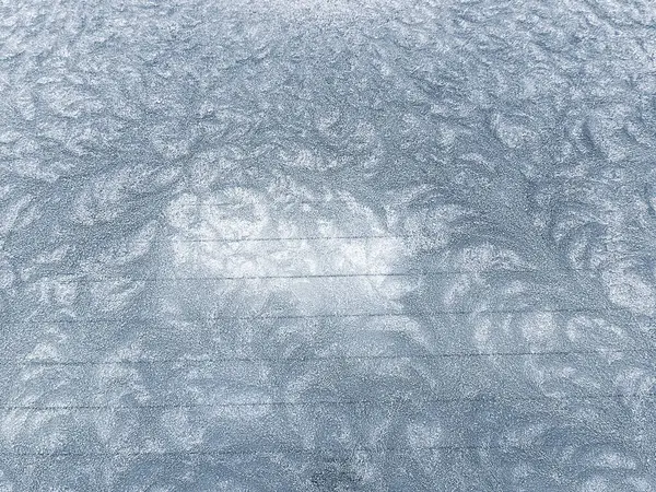 Textura Nieve Ventana —  Fotos de Stock
