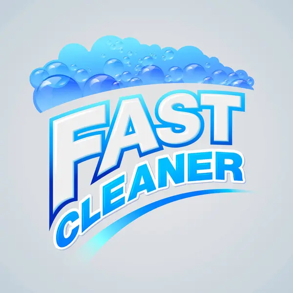 Şirketin Logo Tasarımını Temizliyorum Temizlik Hizmetleri Çamaşır Temizlik Ürünleri Reklamı Telifsiz Stok Illüstrasyonlar