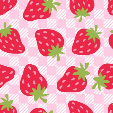 Kırmızı Yaz Çilek deseni, Çilek deseni Tekrarlama Dosyası, Kusursuz Meyve Tasarımı, Çilek deseni, Yaz Süblimleşmesi 