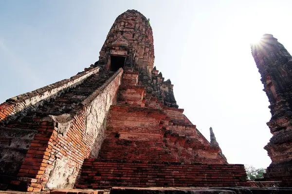 Wat Chaiwattanaram Ayuthaya Old Temple Heritage Pagoda Thailand — Stock Photo, Image
