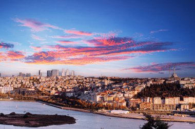 Pierre Loti 'nin bakış açısı. İstanbul Türkiye 'nin kent manzarası.