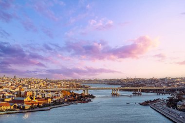 Pierre Loti 'nin bakış açısı. İstanbul Türkiye 'nin kent manzarası.