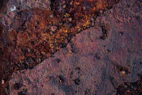 Fialová Hnědá Rusty Texturované Pozadí — Stock fotografie
