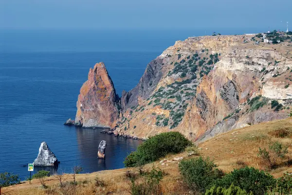 Beautiful Seascape Rocks Shore Crimea Ukraine — Stock Photo, Image