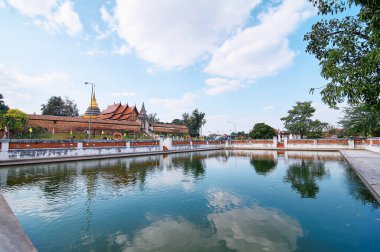 Budist Wat Phra Lampang, Tayland 'daki Luang tapınağı. 19 Aralık 2013.