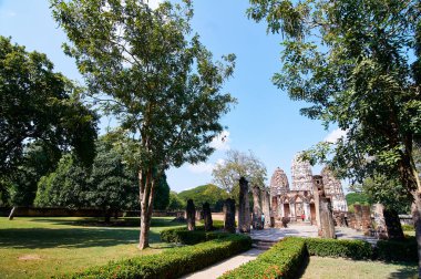 Sukhothai tarihi Parkı, Tayland Budist Tapınağı.