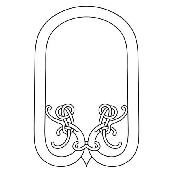 Viking Scandinavian Design Ancient Decorative Mythical Animal Celtic Scandinavian Style Vector Graphics