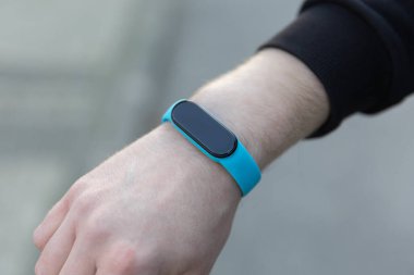 Smartwatch on a wrist wearable technology