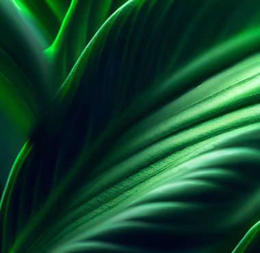 makro yeşil orman yaprakları yakın