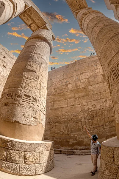Luxor Egypt April 2022 Aspekter Från Karnak Temple Komplexet Förklaras — Stockfoto