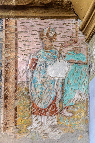 Сигисоара Румыния Сентябрь 2021 Старая Фреска Церкви Холме Евангельской Церкви — стоковое фото