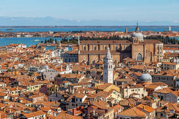 Venecia Panorama Este Desde Altura Torre Campanile San Marco Con — Foto de Stock