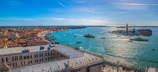 Venedik Talya Mart 2023 Campanile San Marco Kulesi Nin Yüksekliğinden — Stok fotoğraf
