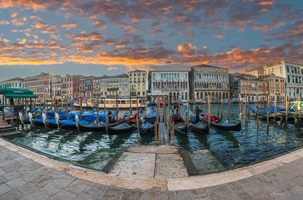 Venice Italy March 2023 Gondola Station Traghetto Riva Del Vin — 图库照片