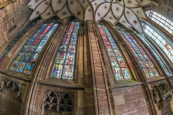 Strasbourg France May 2023 Interior Famous Notre Dame Cathedral Strasbourg — Stock Photo, Image