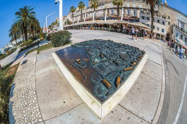 Split Riva, Obala Hrvatskog narodnog preporoda 'da bulunan Split şehrinin tarihi çekirdeğinin modeli.