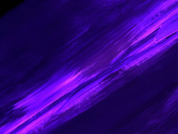 Neon Abstract Art Painting Blue Purple Colors Creative Hand Painted — Stockfoto