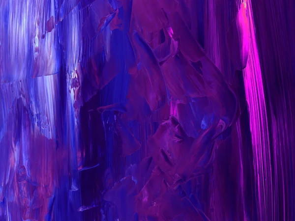 Neon Abstrakte Kunst Malerei Lila Farben Kreative Hand Gemalten Hintergrund — Stockfoto