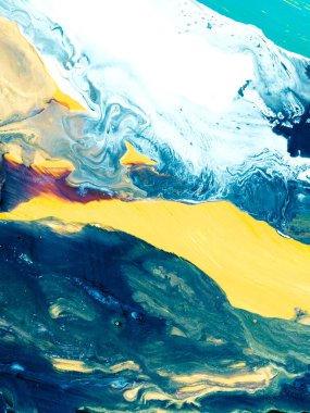 Abstract ocean landscape. Original painting. Hand drawn, impressionism style, blue color texture , brush strokes of paint, art background.  Modern art. Contemporary art.