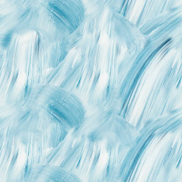 Бесшовный Шаблон Абстрактная Синяя Картина Искусство Креативного Фона Текстура Кисти — стоковое фото