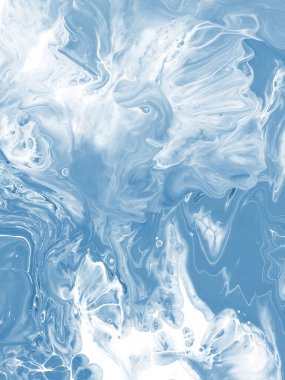 Mavi soyut yaratıcı el yapımı arka plan, soyut okyanus, tuval üzerinde akrilik resim. Modern sanat. Çağdaş sanat.