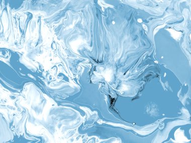 Mavi soyut yaratıcı el yapımı arka plan, soyut okyanus, tuval üzerinde akrilik resim. Modern sanat. Çağdaş sanat.