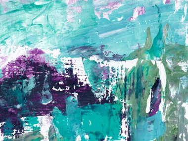 Özgün resim. El çizimi, izlenimcilik tarzı, akrilik renk dokusu, fırça darbeleri, arka plan için çağdaş sanat. Modern sanat.